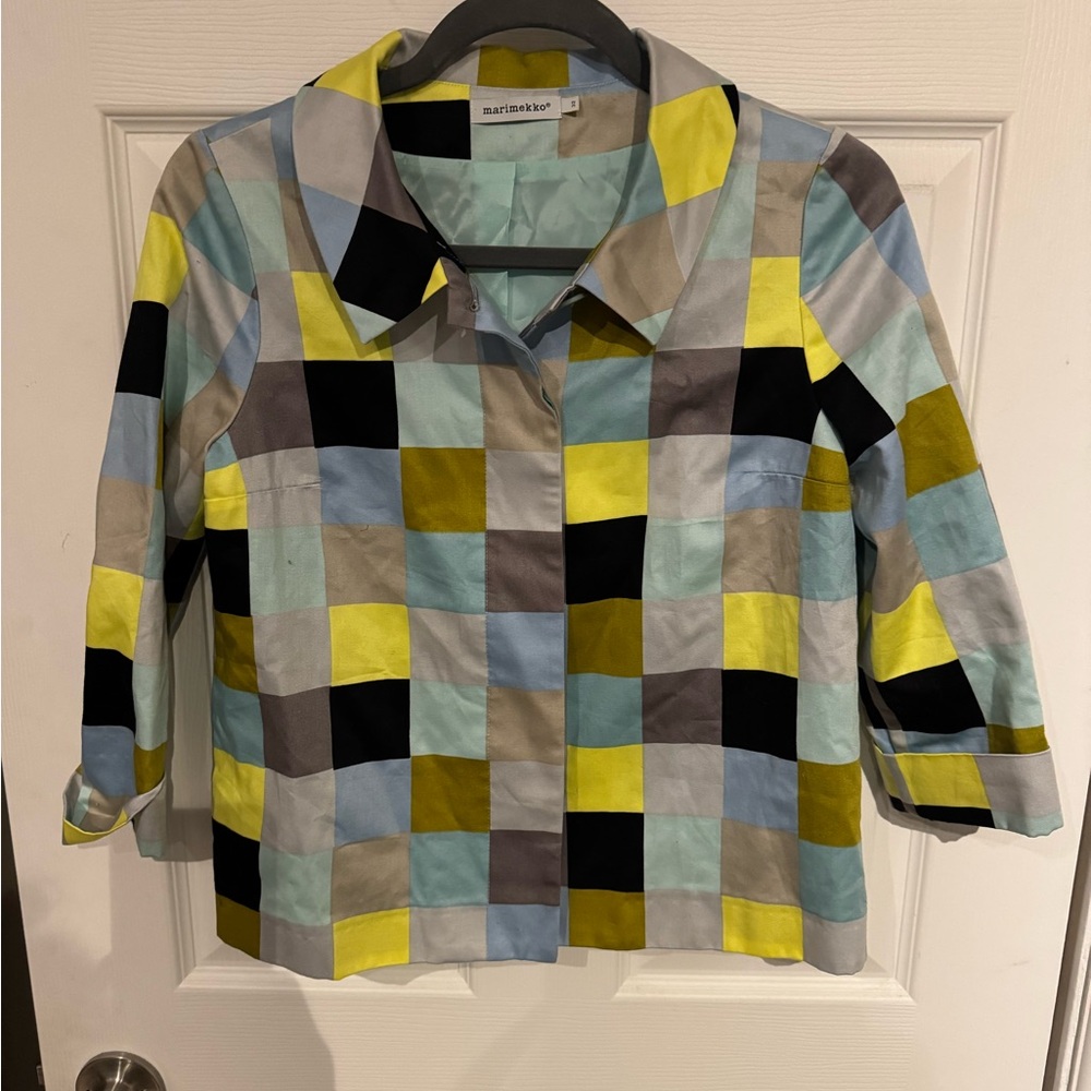 Marimekko Multicolor Checkered Blazer